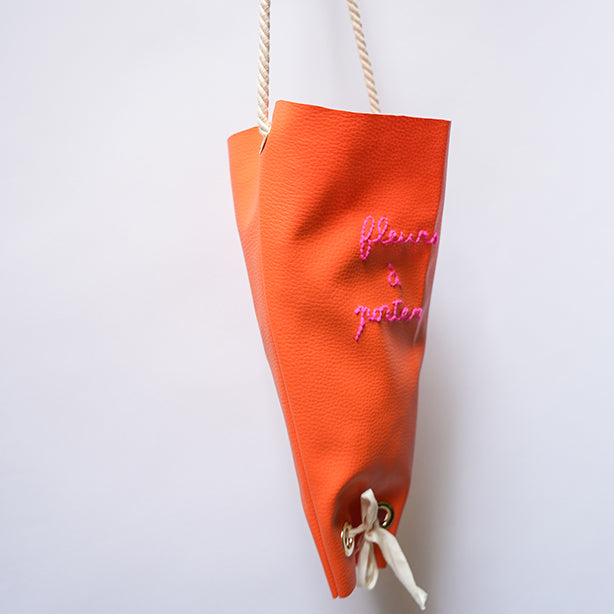 Rita_Ricami_Borsa_Porta_Fiori_Arancione_Ricamo_Rosa3