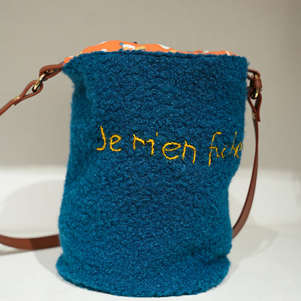 Rita_Ricami_Borsa_Secchiello_Oggi_No_Boucle_Plain_Blu_RicamoGiallo1