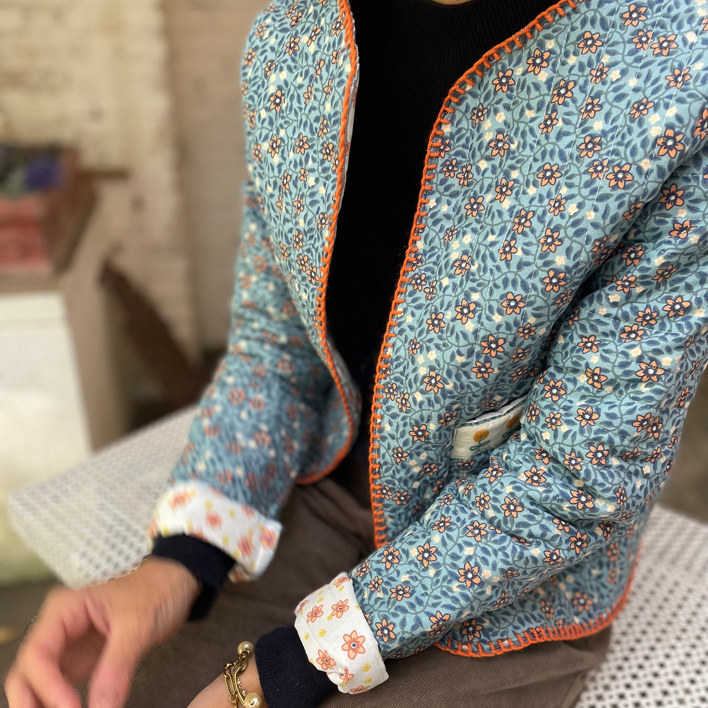 Rita_Ricami_Gilet_Matelasse_Pattern_AzzurroFiori_PannaFiori1