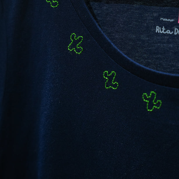 Rita_Ricami_T-shirt_Colletto_Cactus2