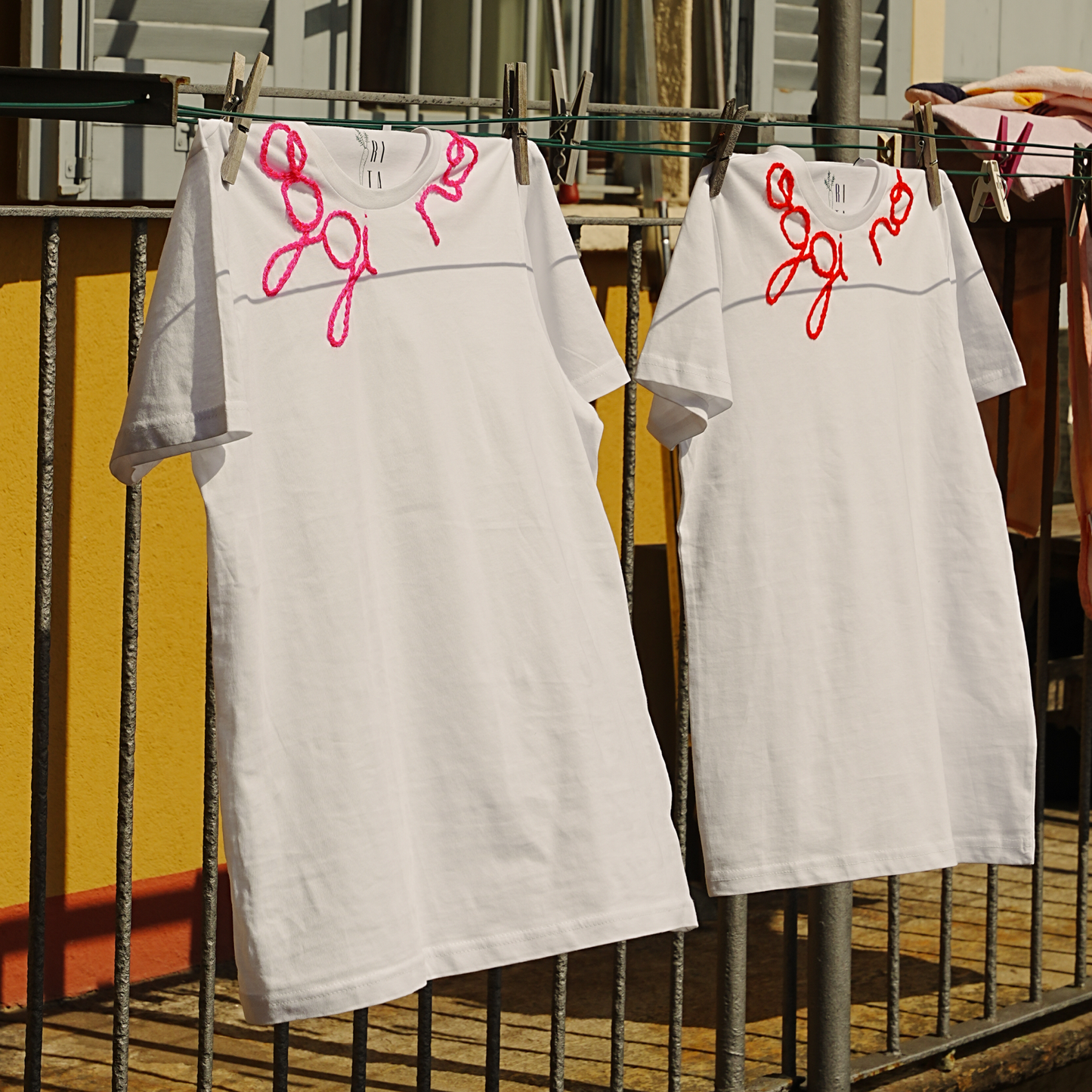 T-Shirt bianca "Oggi No"