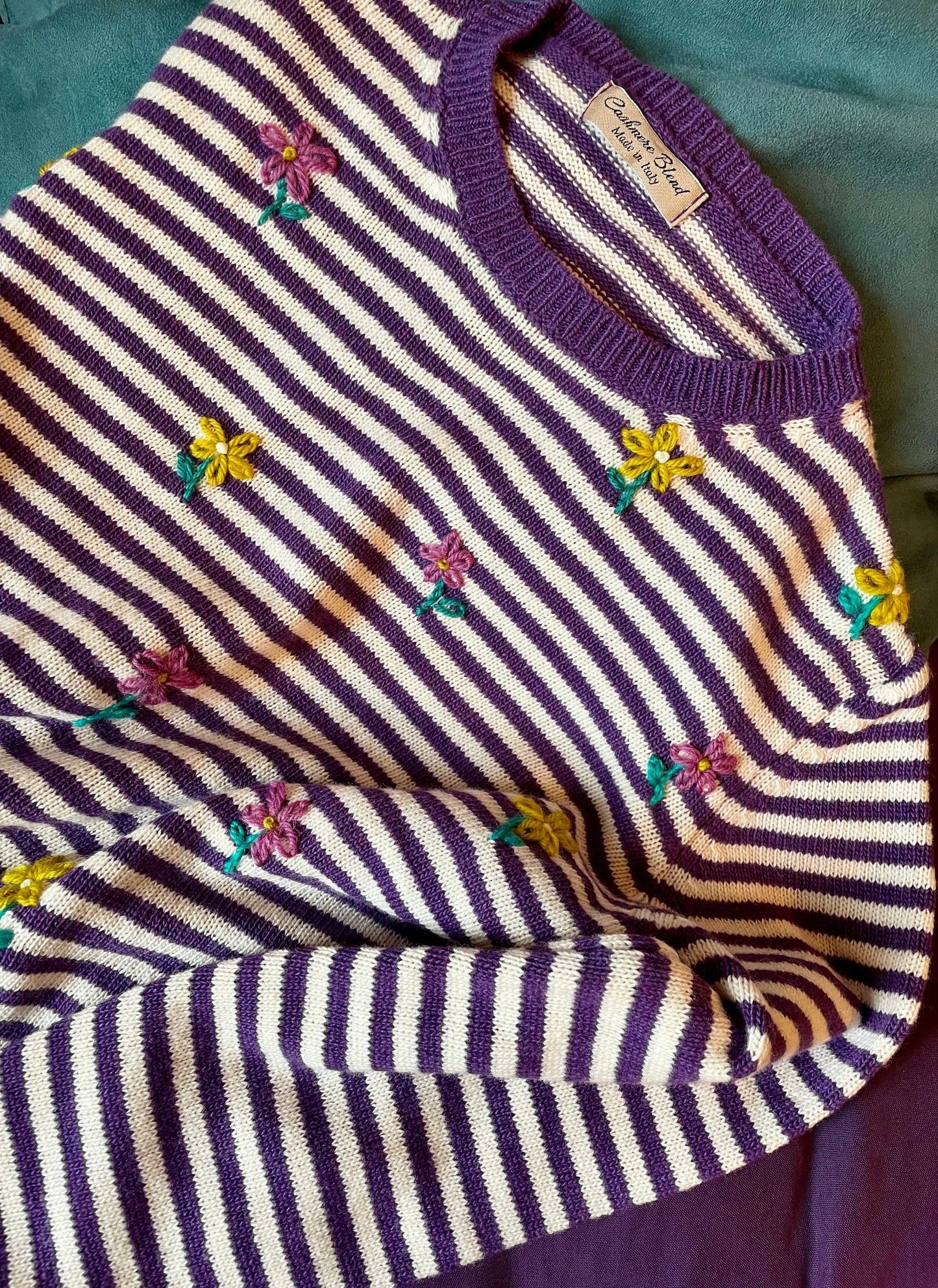 Maglione Ricamato "Fiori"