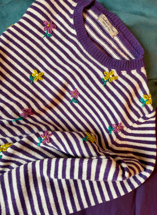 Maglione Ricamato "Fiori"