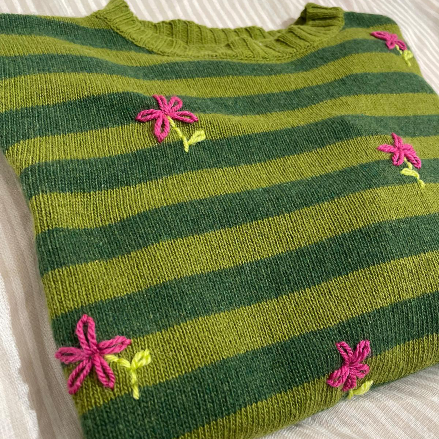 Maglione Ricamato "Fiori"