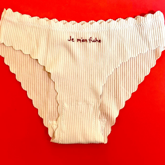 Slip con smerlo "Je m'en fiche"
